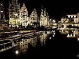 Gent, Graslei by night.JPG