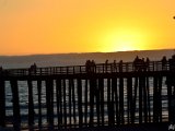 Pismo Beach (USA), pier bij zonsondergang.JPG